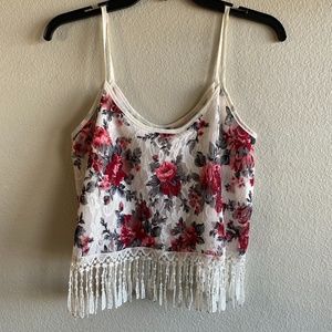 Tank Top Cami Medium Floral